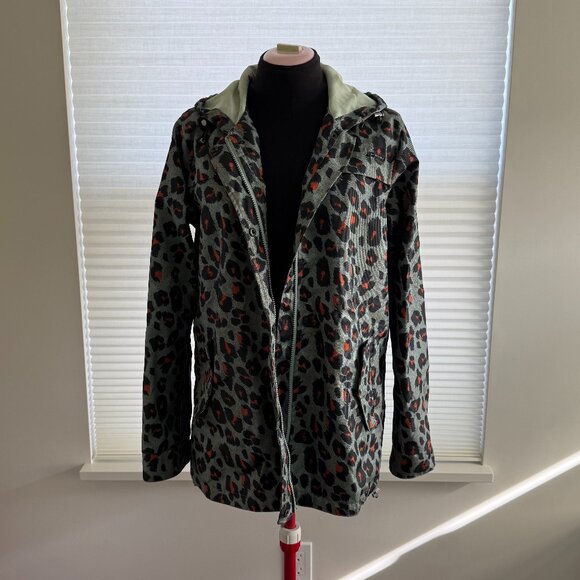 Scotch & Soda Jackets & Blazers - Maison Scotch “So Cabana” Leopard Mesh Rain Jacket – Size M